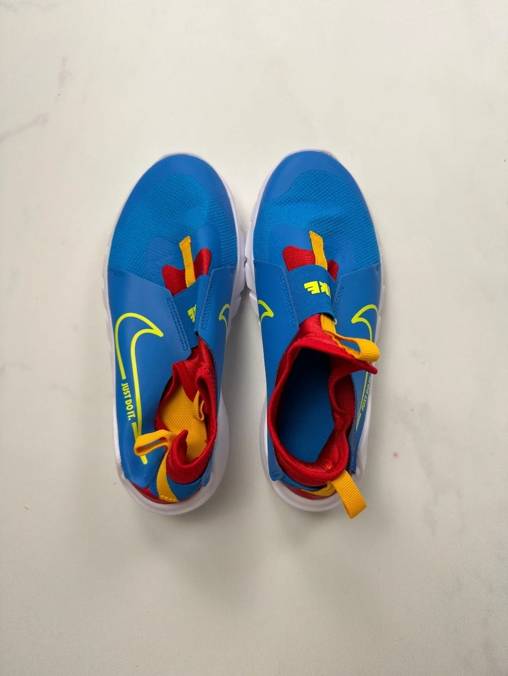 Nike Nike Flex Runner 2  Slip-On Sneakers Blue Red Yellow - Boys 6Y